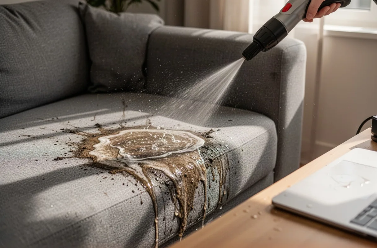 Deep upholstery cleaning
